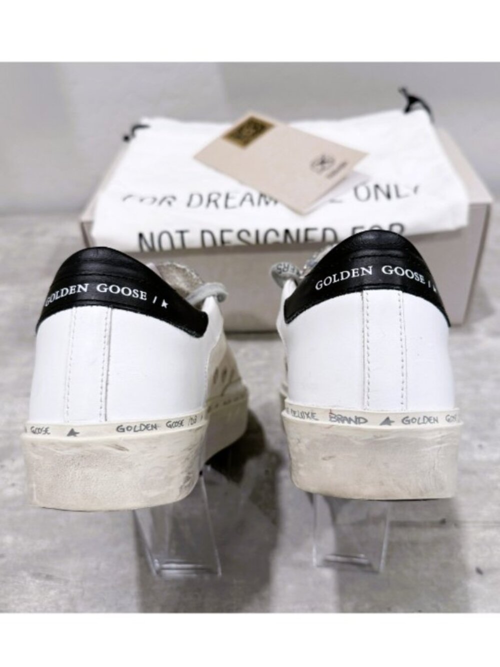 Golden Goose Hi Star Glitter Leather Canvas Sneakers Size 36 - Picture 8 of 12